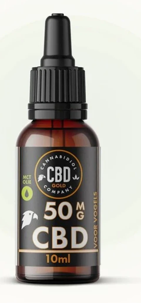 Eigen Cannabidiol Company flesje: CBD MCT-olie voor vogels, 50 mg CBD, 10 ml