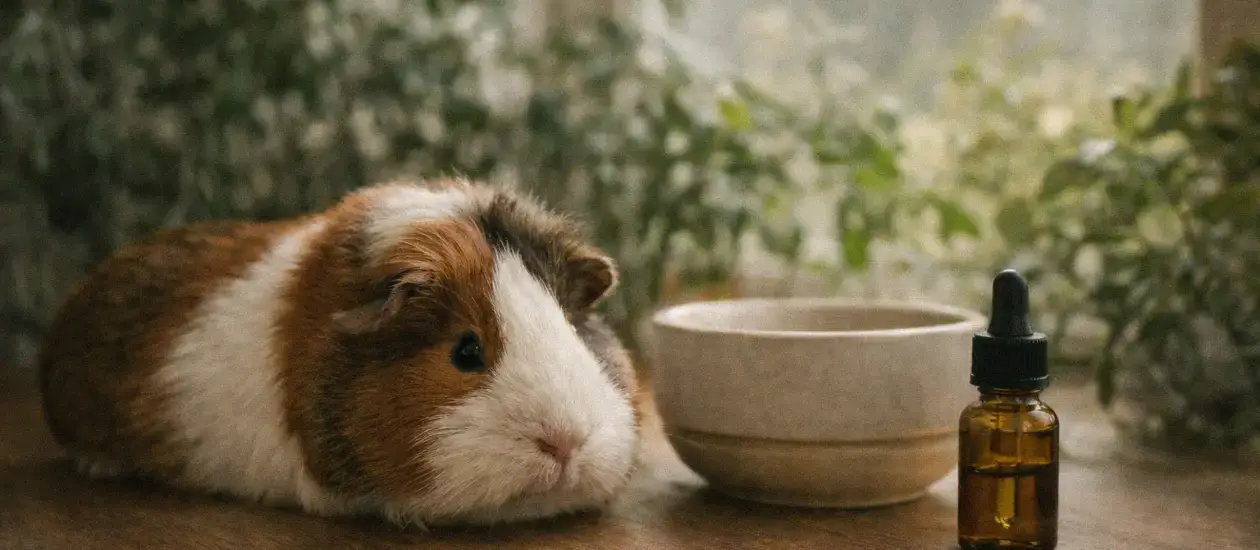 Cavia en konijn ontspannen na gebruik van CBD olie