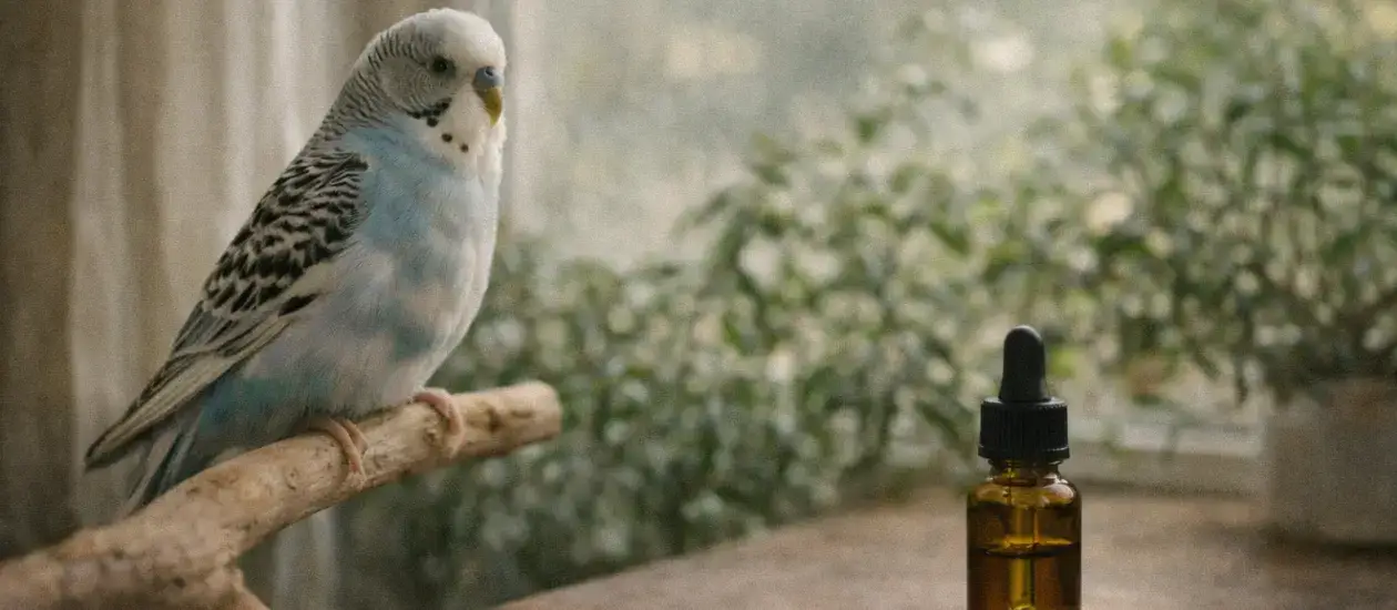 Papegaai en parkiet ontspannen dankzij CBD olie